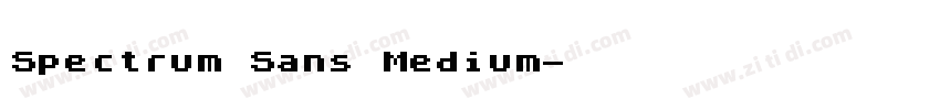 Spectrum Sans Medium字体转换